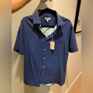 Peter Millar Short Sleeve Button Down Golf Shirt